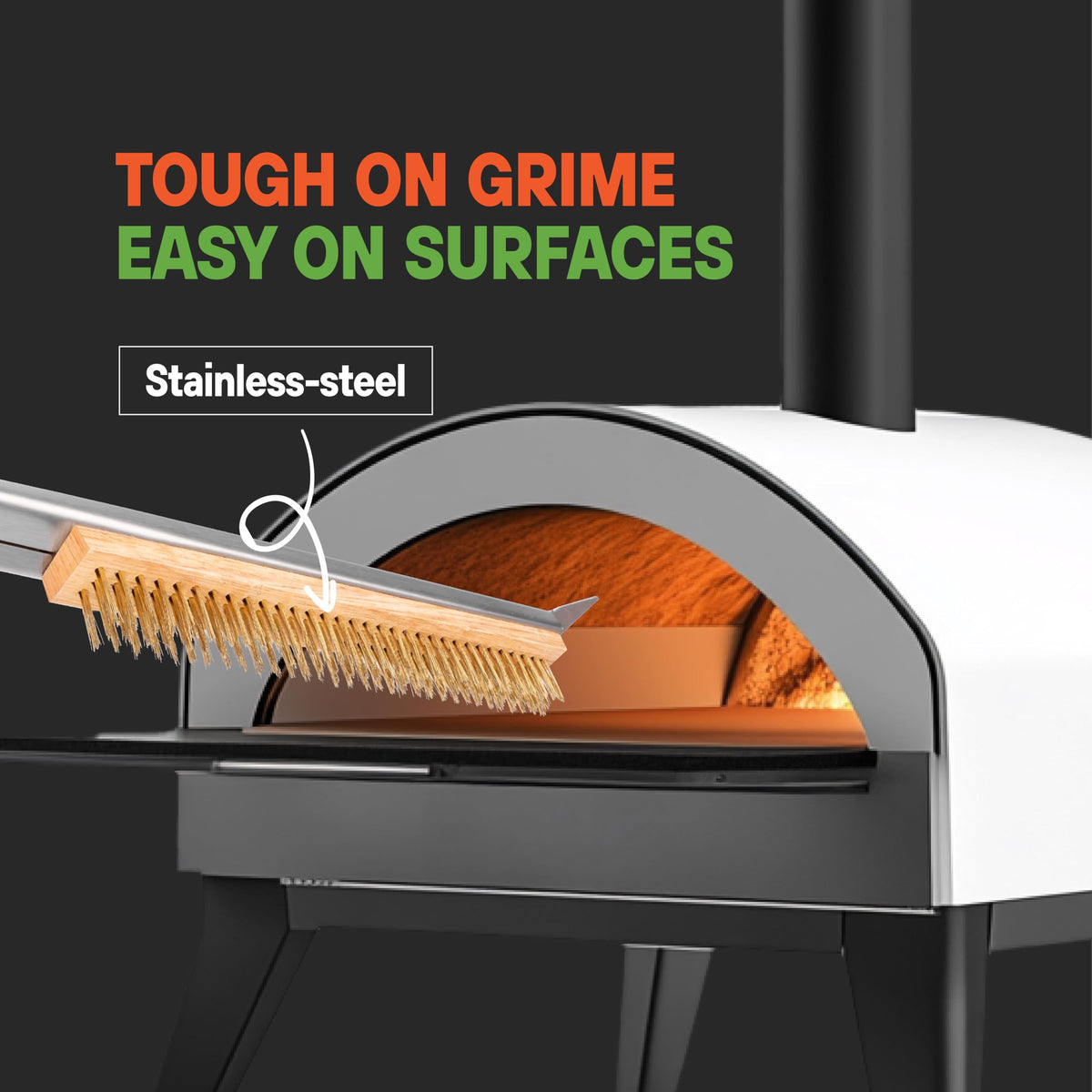 SCRUBIT extended-reach design eases cleaning of large ovens