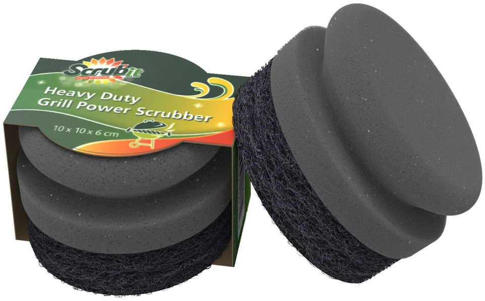 SCRUBIT grill cleaning brush bristle-free for safer, thorough cleanup.