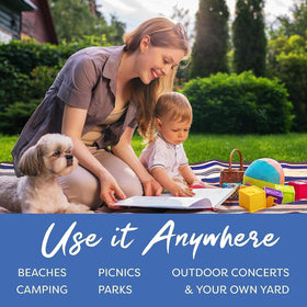 Scuddles foldable design with carry strap makes transport easy and hands-free