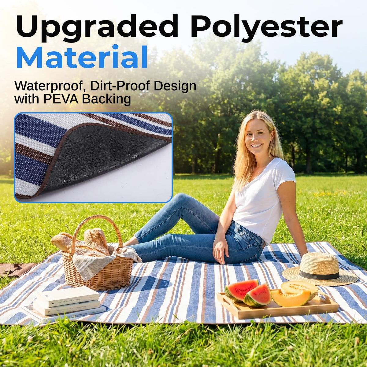 Scuddles blanket folded compact for easy travel and carry