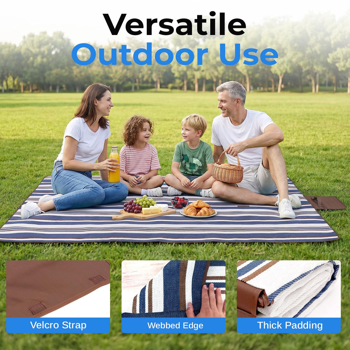 Scuddles picnic blanket sand-free surface ideal for beach or park seating