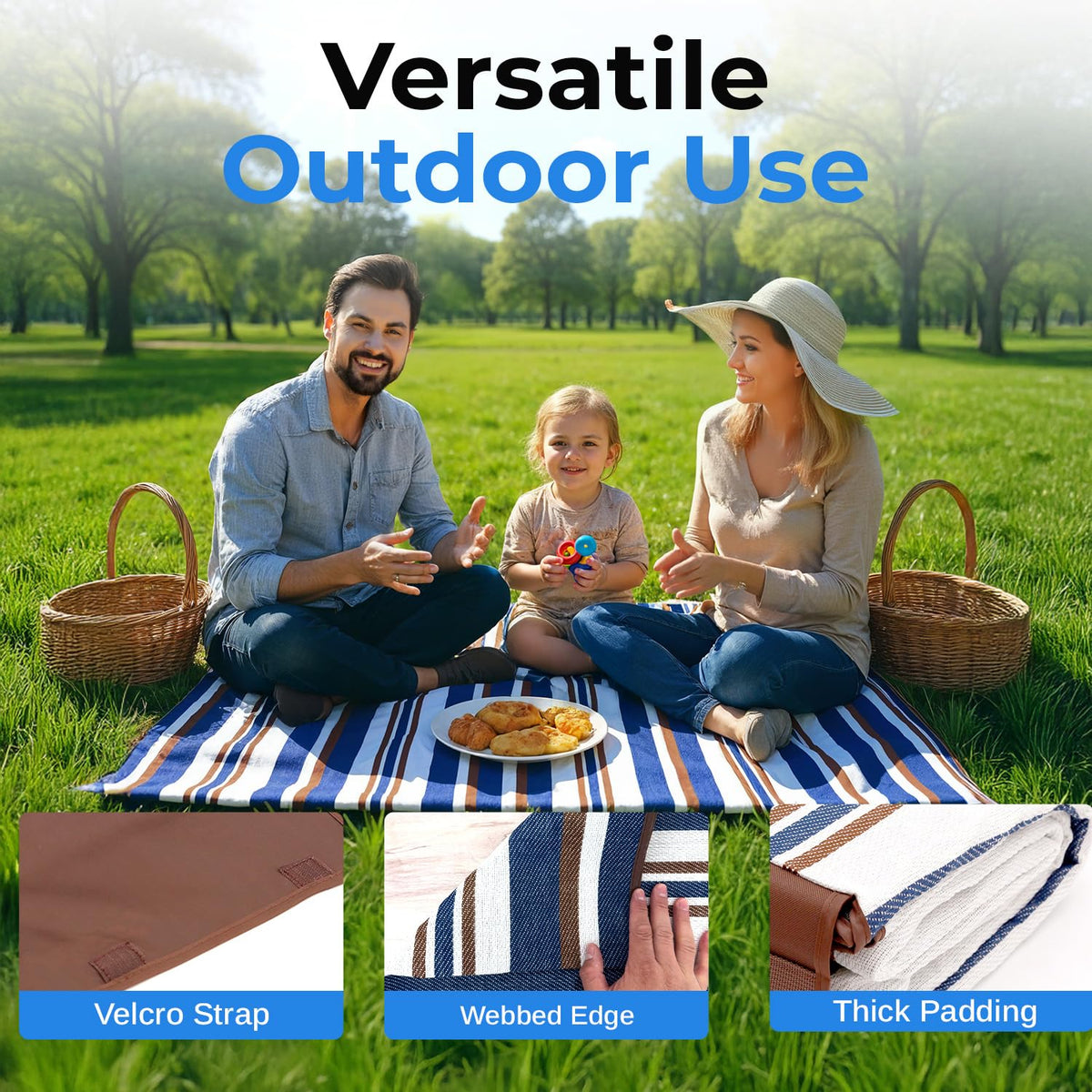 scuddles three-layer design cushions while staying durable for outdoor use.