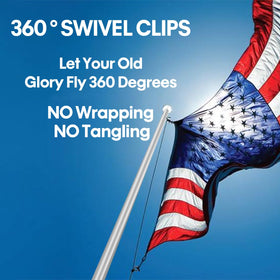 SCWN heavy-duty flag pole easy lock system enables quick height adjustments