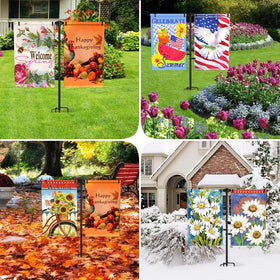 SCWN outdoor flag display ready for porch or garden