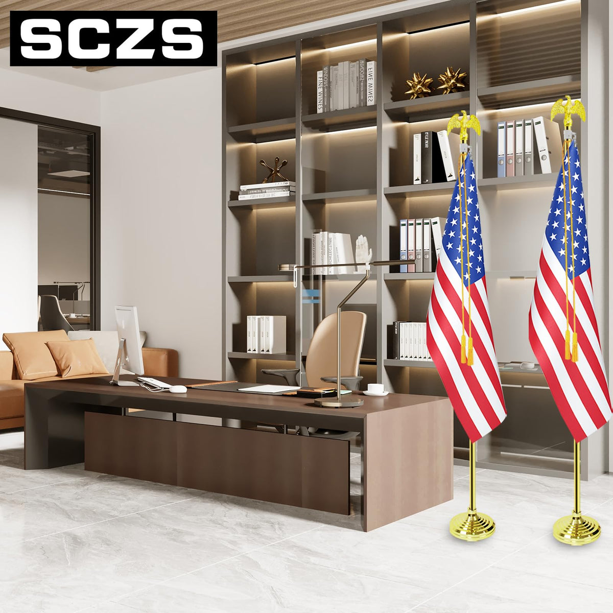 SCZS flag size compatibility supports 2x3, 3x5, and 4x6 banners