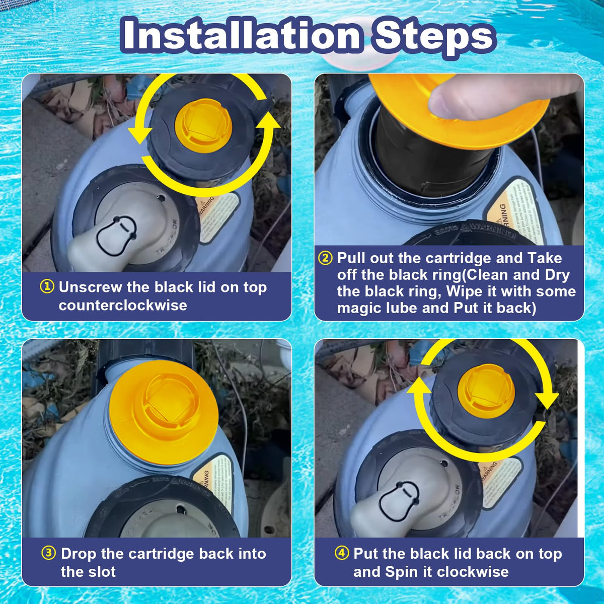 SDANBOM W28000 water-clarity improvement during pool season