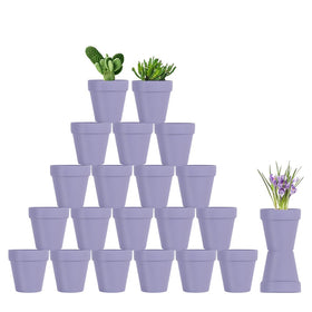 Sderoq 3-inch terracotta pot with drainage hole, ideal for succulents and small herbs.