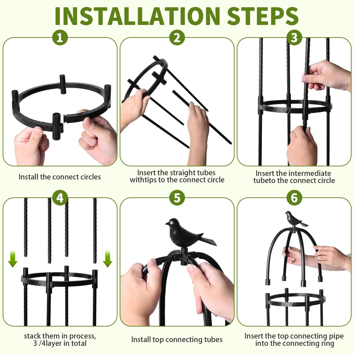 SDLDEER easy-install trellis requires no tools for quick setup.