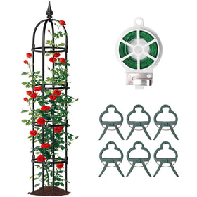 SDLDEER obelisk trellis outdoors supports climbing plants with rustproof durability.
