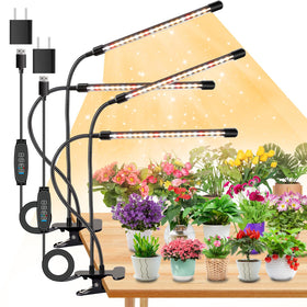 SDOVUERC 4-heads grow light setup for versatile indoor gardening.