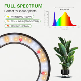 SDOVUERC grow light adjustable height pole for seedlings to tall plants