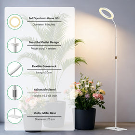SDOVUERC two-heads white unit ideal for home décor and plant care