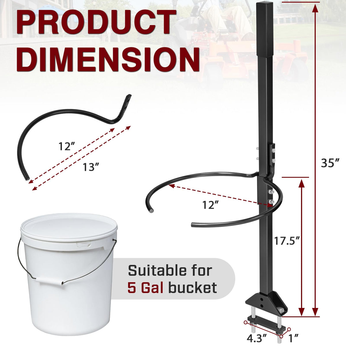 SDSNTE 1-inch square tubing construction delivers rugged, reliable support
