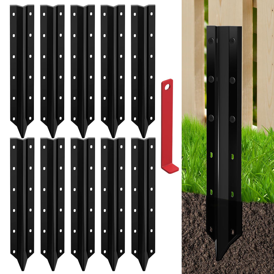 SDSNTE 10-pack fence post repair stakes for durable wooden posts