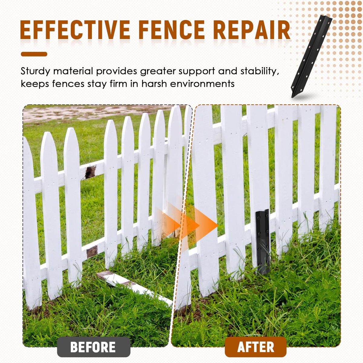 SDSNTE installation kit for quick fence post repairs