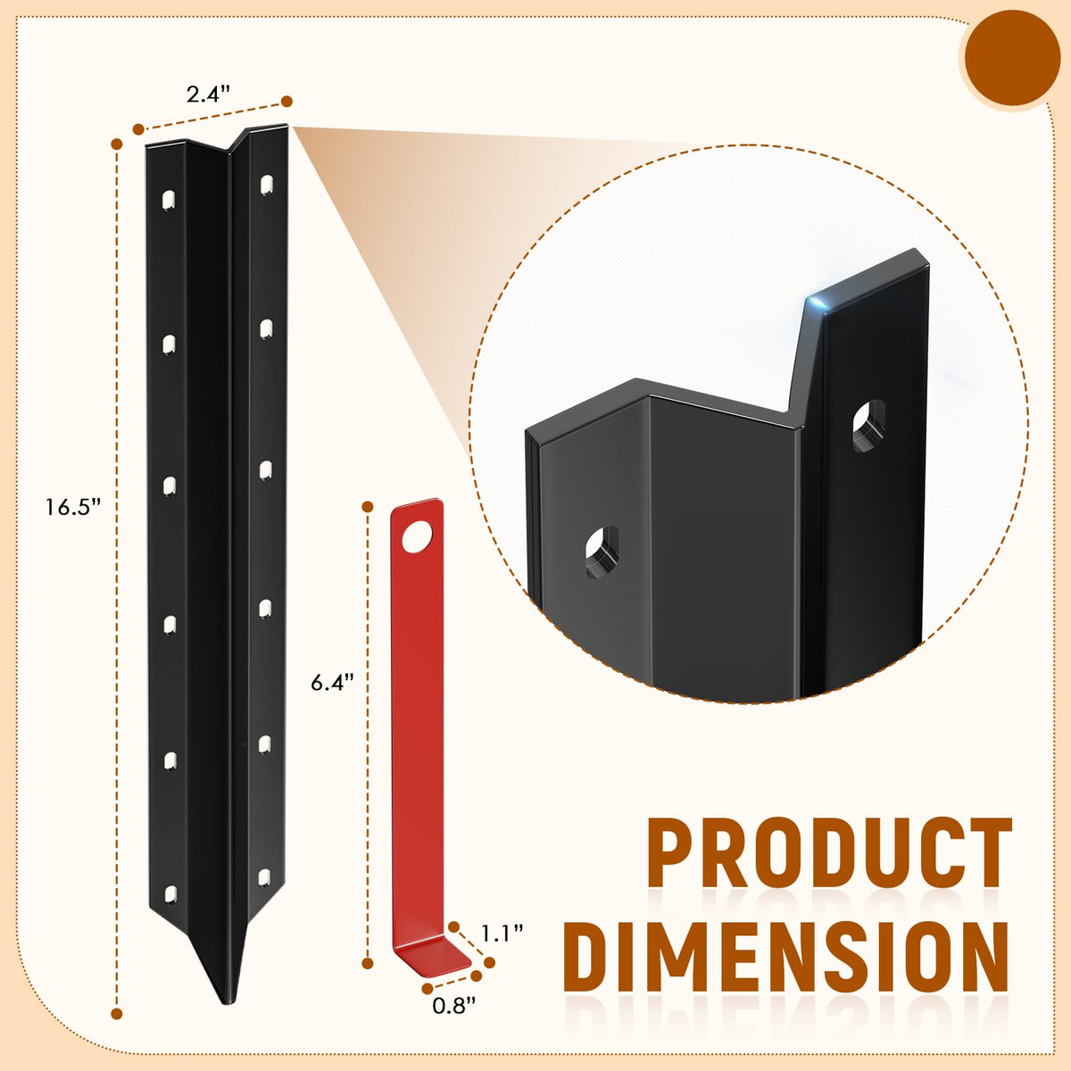 SDSNTE overlapping design provides flexible fence fit
