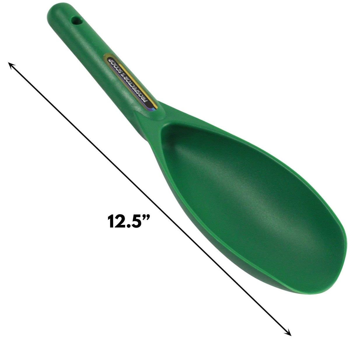 SE Green Prospector's Scoop features a lanyard hole for secure attachment.
