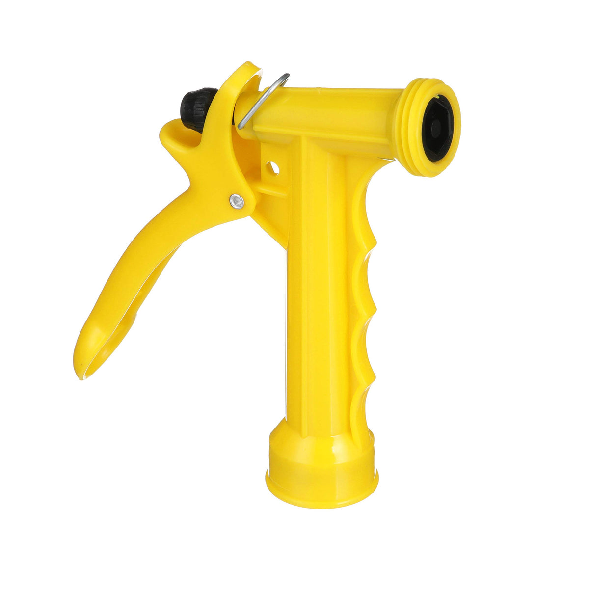 Pistol grip design provides comfortable control during long watering sessions