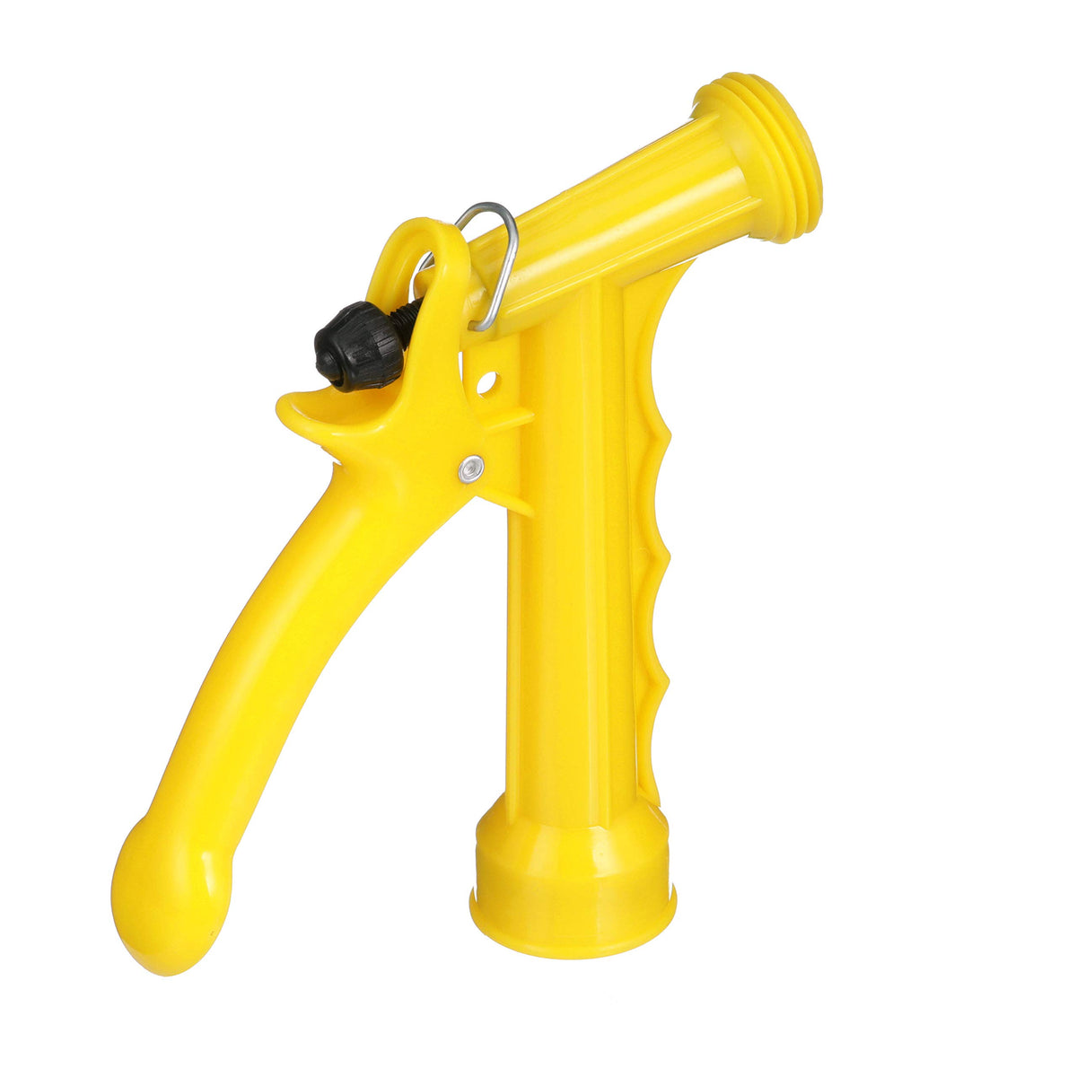 Stainless steel return spring resists rust for durable outdoor use