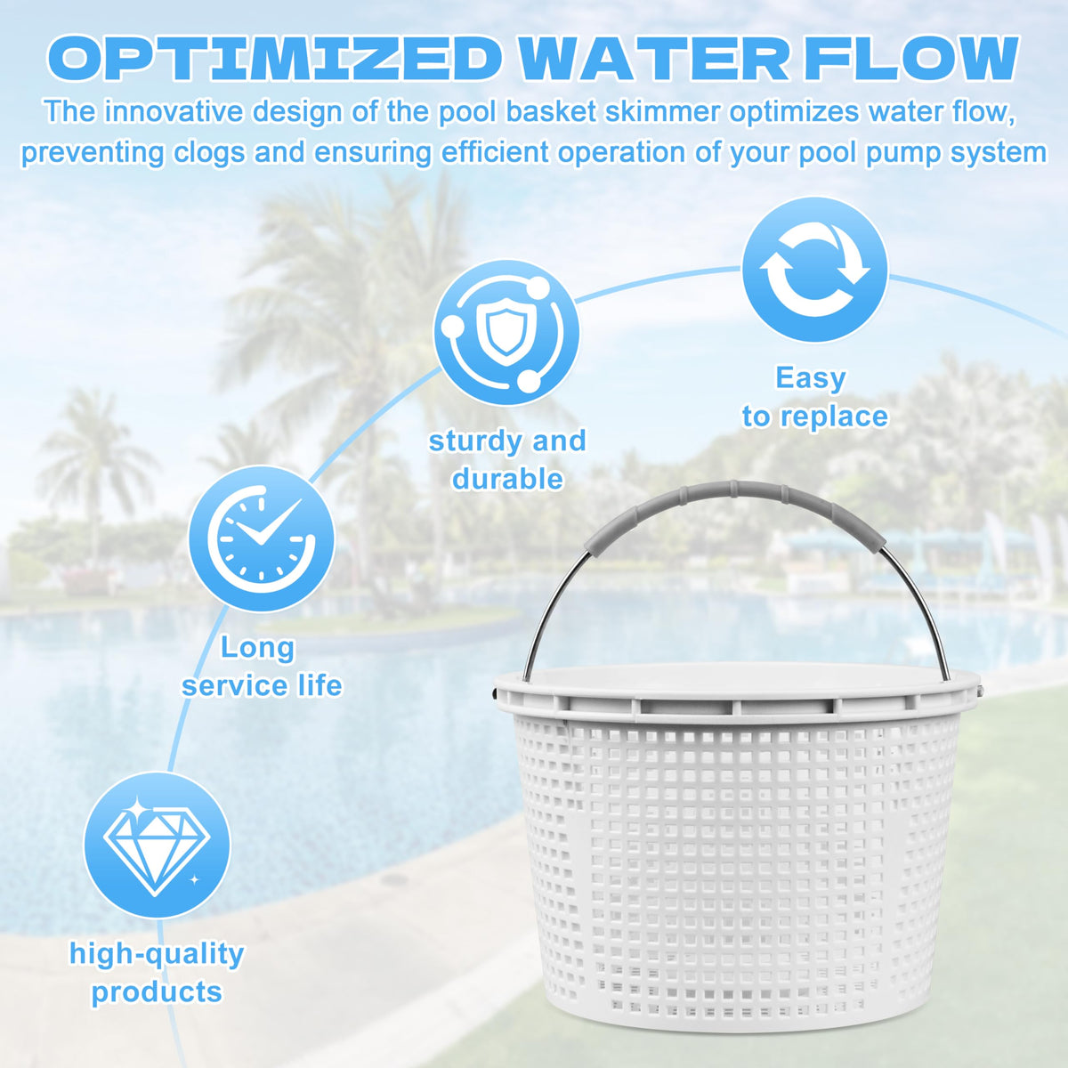 Seaiyomg easy-drop-in-install visualizes quick skimmer replacement.