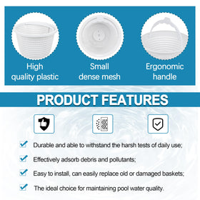 Seaiyomg efficient debris collection reduces leaves and twigs while maintaining water flow.