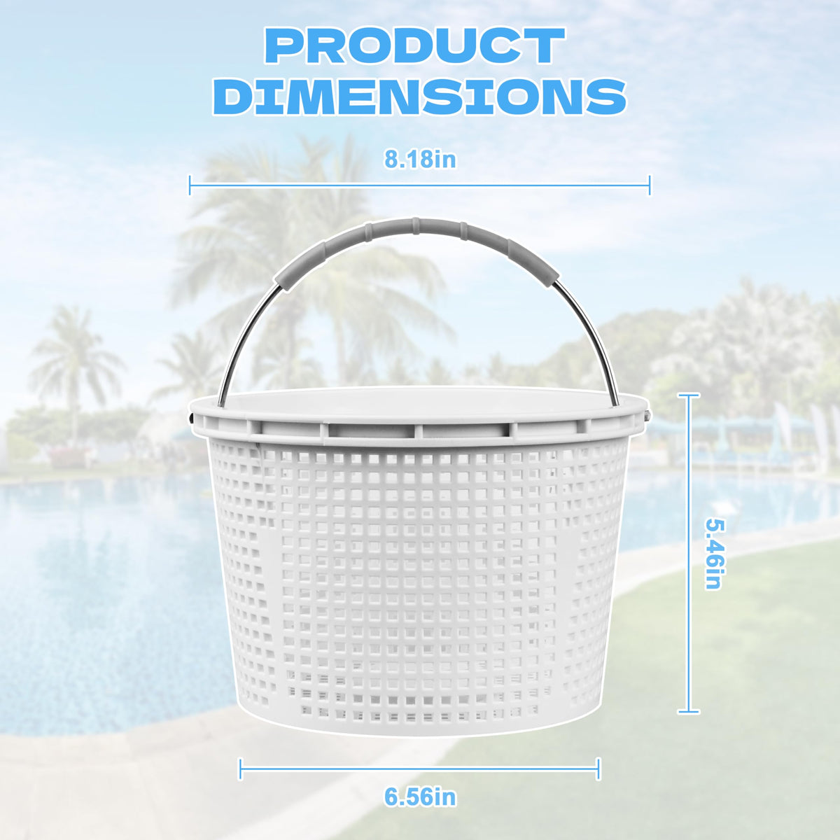 Seaiyomg weighted base visible keeps the basket submerged for optimal debris trapping.