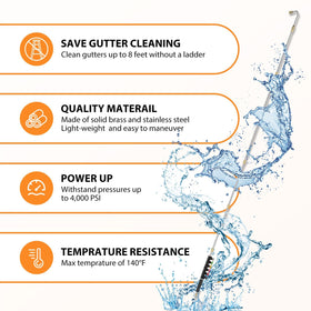 Sealegend four directional spray angles reach corners and vertical surfaces