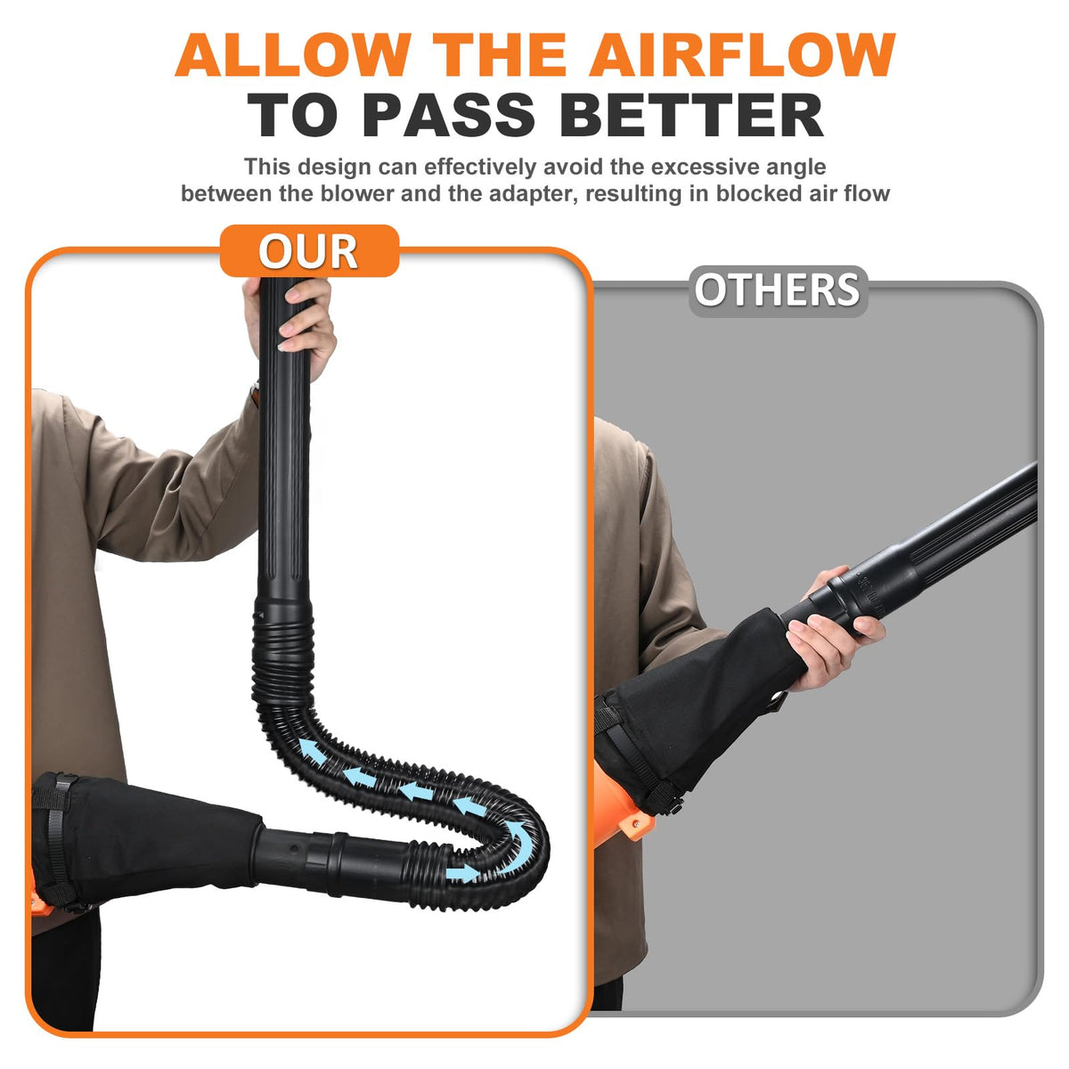 Sealegend universal adapter fits most leaf blowers