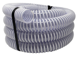 Sealproof 20ft one-and-a-half inch pool hose connection close-up showing durable kink resistance