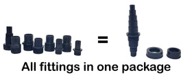 Sealproof Pond Tubing Pump Fitting rubber gasket creating a leakproof seal