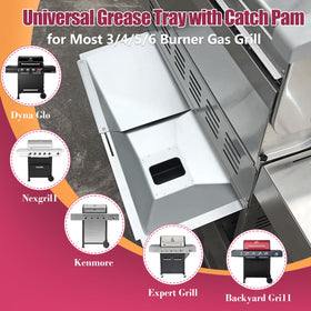 SearCook grease tray assembly with screws simplifies easy, tool-free installation.
