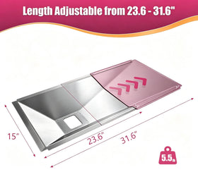 SearCook grease tray catch-pan slot enables quick cleanup during grilling.