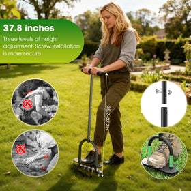 Seasky Lawn Aerator wide foot plate for stable footing