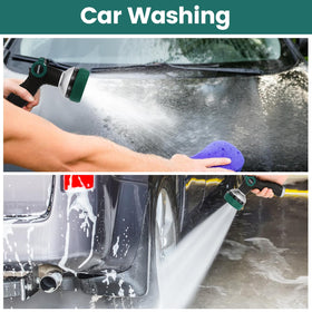 Seatern multi-use nozzle supports gardening, car washing, and pet rinsing.