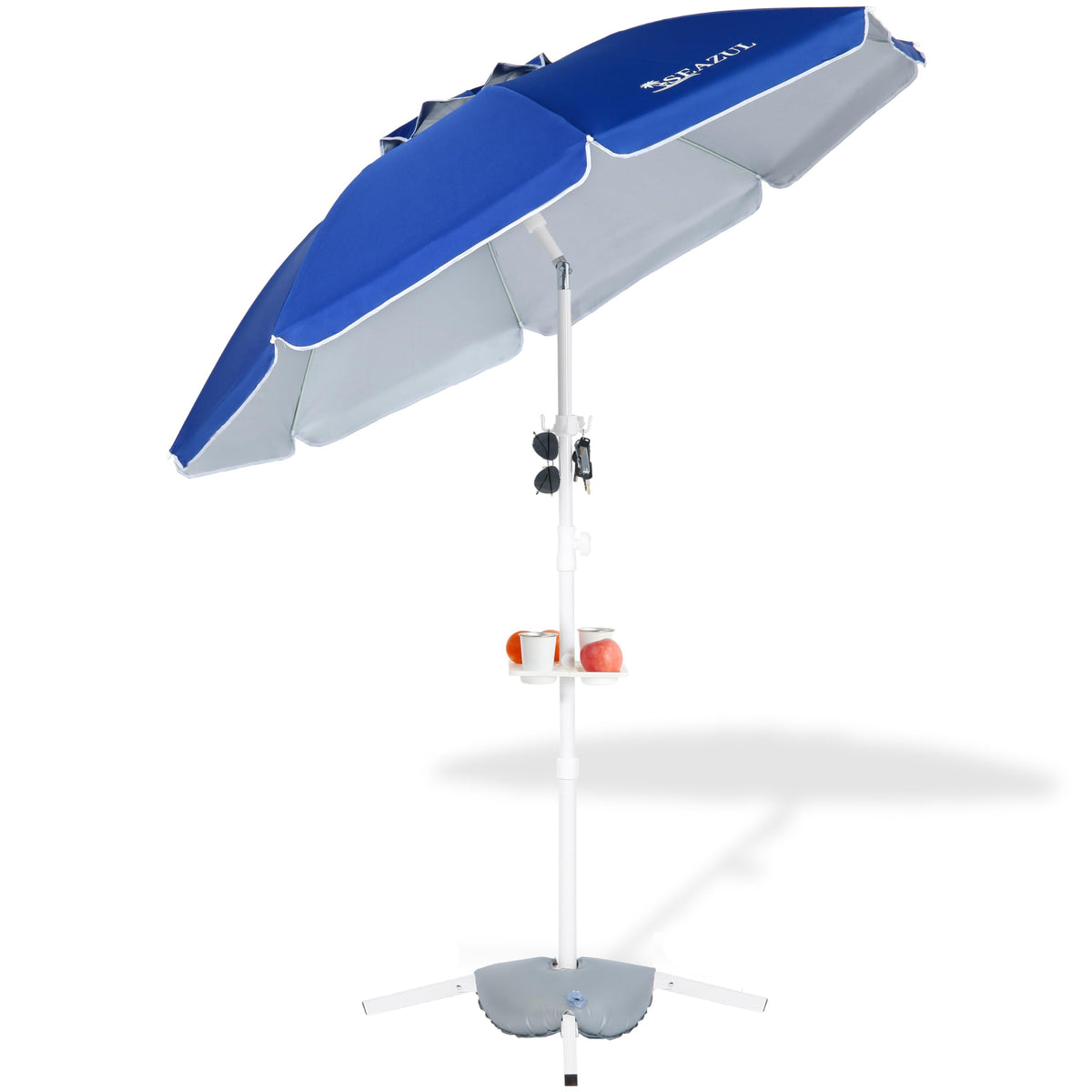 Seazul 6.5ft sun shade umbrella base provides stable outdoor seating