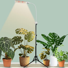 Secefeao 105 LED full spectrum bulbs illuminate indoor gardens for healthier growth.