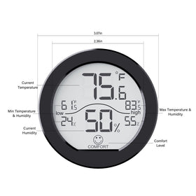 SECRUI accurate readings every 10 seconds help you fine tune indoor conditions