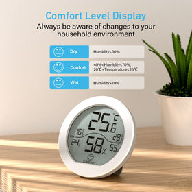SECRUI Digital Hygrometer max and min history for trend monitoring