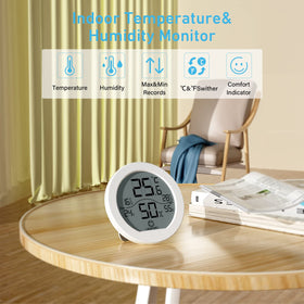 SECRUI TH1 air comfort indicator graphic helps adjust home climate