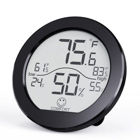 SECRUI TH1 hygrometer with LCD display for accurate indoor monitoring