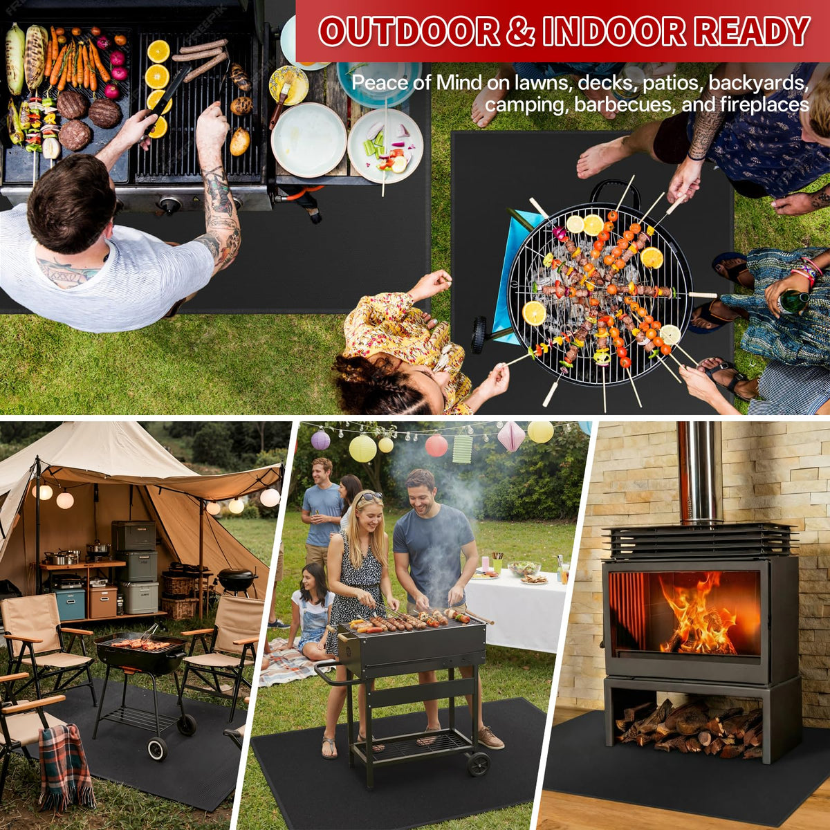 SecuCaptain indoor-outdoor protection for grills and fire pits during gatherings