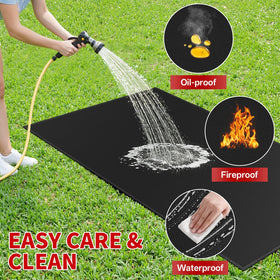 SecuCaptain waterproof, oil-resistant mat guards patios against spills