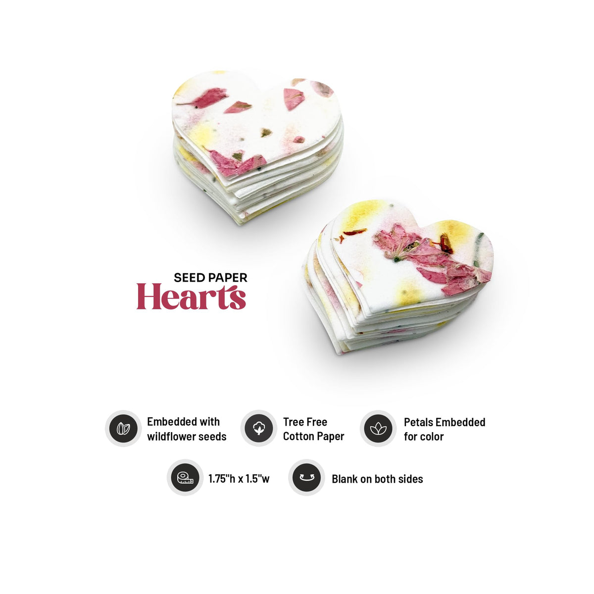 Seed Bloom Easter favors heart.
