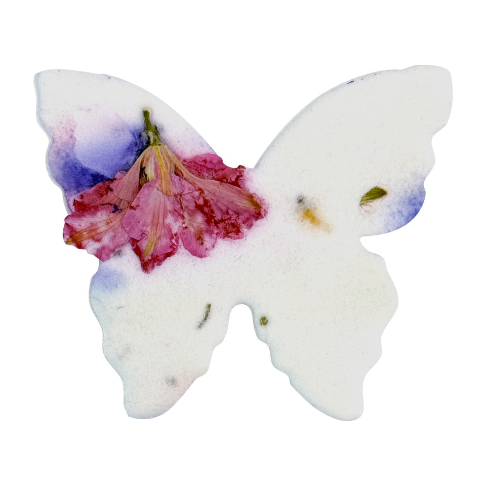 Seed Bloom pink butterfly seed paper ready to plant for a lasting gift.