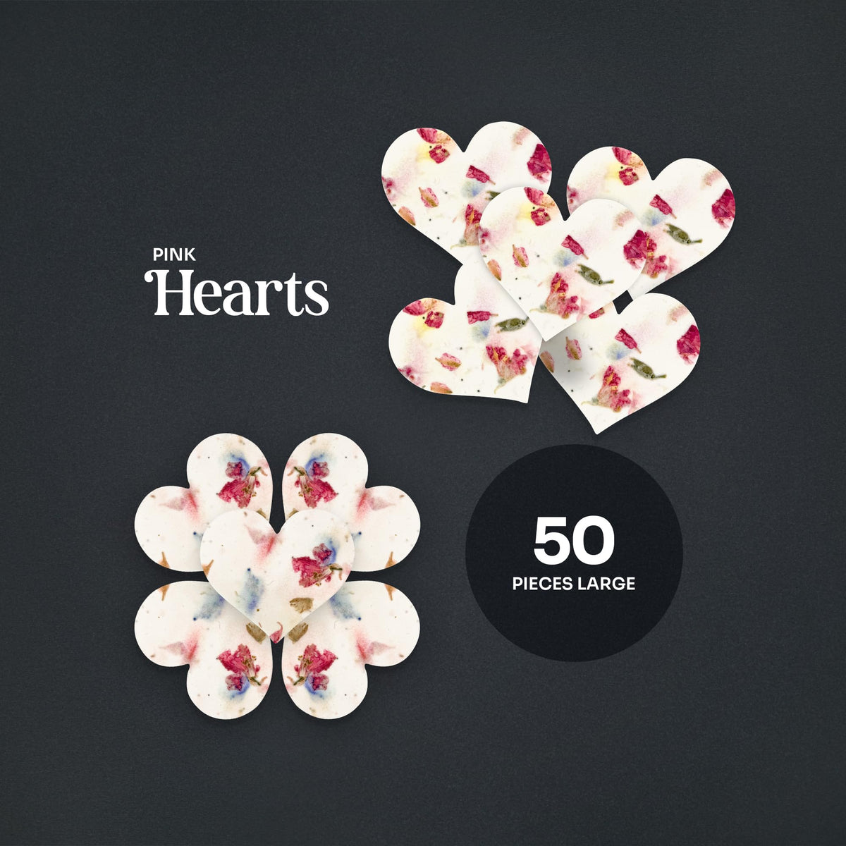 Seed Bloom writable heart seed paper surface for personalized notes at weddings and events