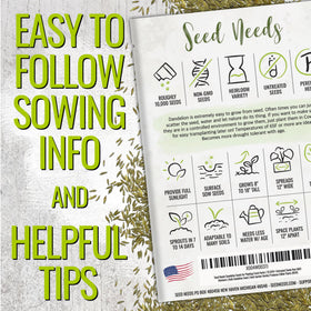 Seed Needs dandelion seeds heirloom variety packet for timeless home garden harvest