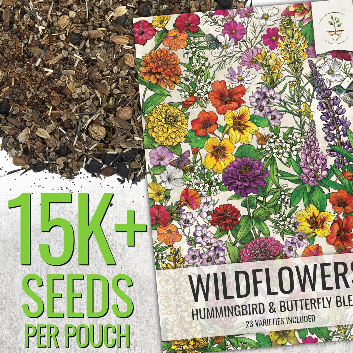 Seed Needs hummingbird and butterfly seed mix bulk resealable package preserves freshness