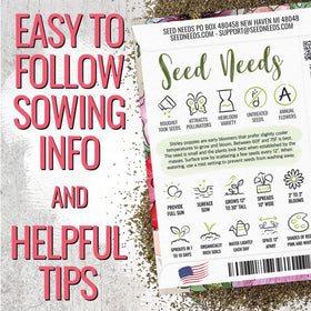 Seed Needs Shirley poppy seeds are quick to germinate, helping you see blooms sooner.