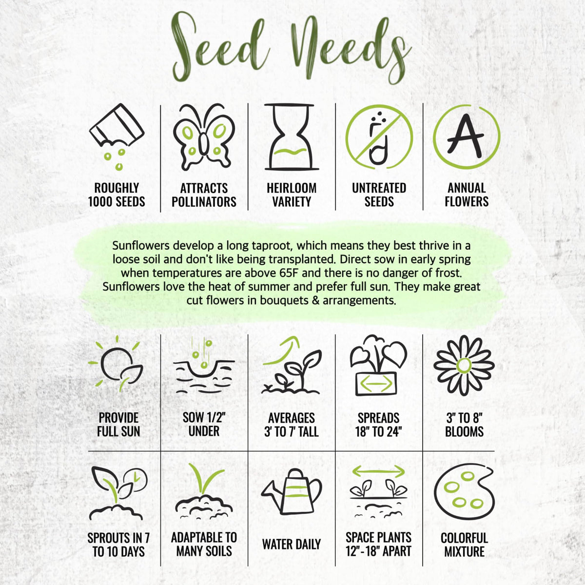 Seed Needs bulk reseal packaging is ideal for sharing or storing seeds.