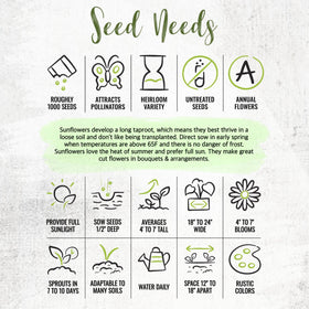 Seed Needs Sunset Blend features seven varieties including Autumn Beauty.